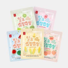 밀크 츄잉츄잉 딸기맛, 95g, 5개