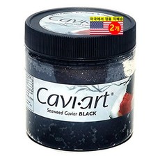 Caviart 해초 맛 블랙 캐비어 비건 100g 1개, 2개