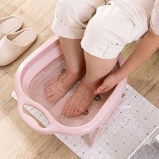 Fd 간편 풋케어 발마사지기 족탕기 지압 접이식 안마기 미니마사지기 발관리 용품 각탕기 발족욕기, 상세페이지 참조, 블루