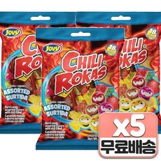 JOVY 멕시코 칠리 캔디 믹스 칠리 로카 캔디, 144g, 15개