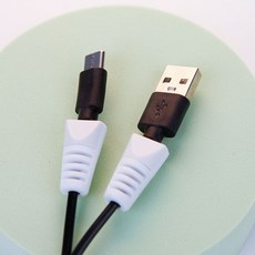 충전기 케이블 USB 선 줄 단선 손상 보호 고무 보호캡, 케이블보호캡, 1개