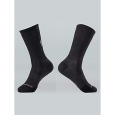[ 스페셜라이즈드 양말 ] 남자 사이클링 하이드로젠 벤트 삭스 양말 Hydrogen Vent Tall Road Socks, Black, L