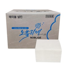노블리제 테이블 냅킨 3840매 80매*48밴드 무형광 뽑아쓰는 냅킨, 흰색, 1개, 48개입