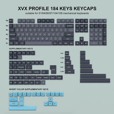 키캡 키보드 keycaps 110 두꺼운 pbt 더블 샷 퍼플 화이트 diy xvx 트