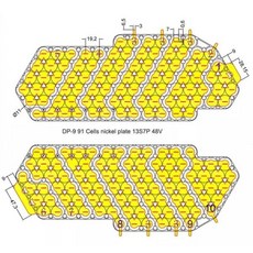 13S4P/13S7P 니켈 도금 시트 PO4/리튬 이온/LTO 리튬 배터리 DP-2170-5C 전기 자전거 케이스 스트립, 02 DP-9 13S7P, 한개옵션1 - 피오r9