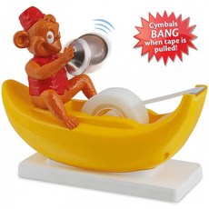 Amazeko Monkey 테이프 디스펜서 데스크탑 장식 코어 1 개 미끄럼 방지 가중 바나나