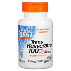 닥터스베스트 ResVinol 함유 트랜스-레스베라트롤 100 100mg 베지캡슐 60정, 6개