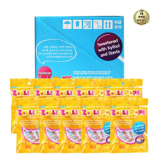 졸리팝 무설탕 막대사탕 오렌지맛, 40g, 90개