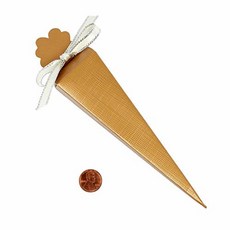 골드 콘 모양 선물 상자 | 수량: 20 너비: 3.8cm 177657, 골드 콘 모양 선물 상자 | 수량: 20 너비: 3.8