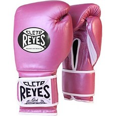 CLETO REYES 클레토 레이즈 후크 및 루프 가죽 트레이닝 복싱 장갑 - 분홍 금속 PROD340001074, One Color