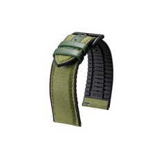 BINLUN 나일론 실리콘 시계줄 18mm 19mm 20mm 21mm 22mm 퀵 릴리즈 스캔 버스와 러버의 하이브리드 스트랩 남성용과 여성용 교환용 9색실버/블랙버클