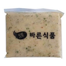바른식품 어묵반죽 1kg (고추) / 금요미식회방영 우돈어묵 가마보코 피쉬볼 어묵탕 튀김어묵 밀가루없는 무색소 무방부제 수제, 1개