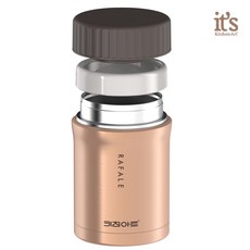 키친아트 골드메탈 보온죽통 보온도시락 이유식통, 430ml, 1개