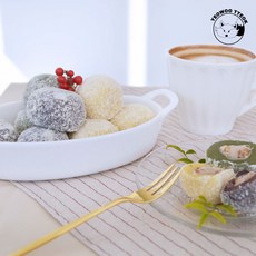 두텁떡 맛있는 아침식사대용 시험선물 간식 두떱떡 디저트 냉동 유명한 고급 인생 간편 팥모찌 찰쌀떡 명품, 단일상품