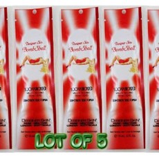 디자이너스킨 5개의 샘플 패킷 태닝 로션 Bombshell L, 단일상품