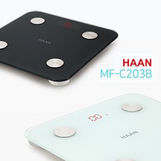 한경희 블루투스 체지방 인바디 스마트 디지털 체중계 MF-C203B, 핑크