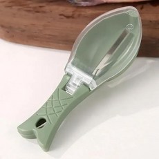생선비늘제거기 EW 가정용 생선 비늘 대패 커버 포함 수동 스크레이퍼 주방 가제트 스케일 제거 브러시, 2.Opp-green, 1개