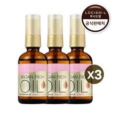 맨담 루시도엘 봄 한정품 아르간 트리트먼트 헤어 오일, 60ml, 3개입