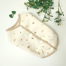 강아지조끼 오가닉 순면 피부알러지케어, 수면조끼 오가닉, 도치의소풍 Natural, 1개