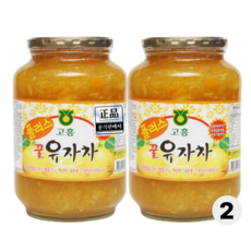 고흥특산 농협 100% 국산 꿀 유자차, 1개입, 2세트, 2kg