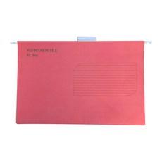 25 개 PCS 휴대용 서스펜션 파일 폴더 매달려 파일 홀더 문서 조직자, 빨간색