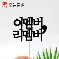 미미팝 미니 축하 메세지픽 여행토퍼 데코픽 케이크장식 t62 생일, 1개, 이멤버리멤버