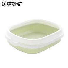 고양이 반려동물 용품 액세서리 비말 방지 초대형 쓰레기통 변기, 04 green