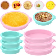 붙지 않는 실리콘 에어 프라이어 에그 몰드 팬 스티머 요리 오븐 전자 레인지 주방 도구 8, 8Pcs