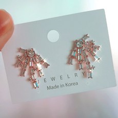 커텐 블링 큐빅 썬더 사괜 서예지 귀걸이