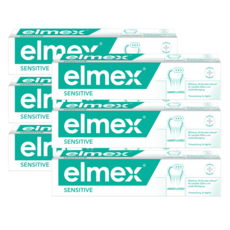 elmex Sensitive Toothpaste 엘멕스 독일 센서티브 치약 75ml 6개, 0.075l