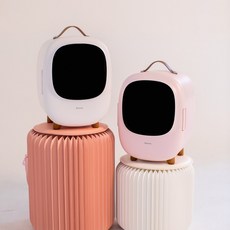 미니짱 mini 냉온장고 mz-08 핑크 화이트 8리터
