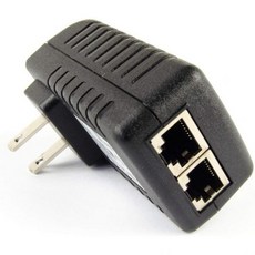 DSLRKIT 기가비트 48V 30와트 PoE 인젝터 어댑터 1000Mbps 속도의 이더넷 802.3 전원 공급, 1개