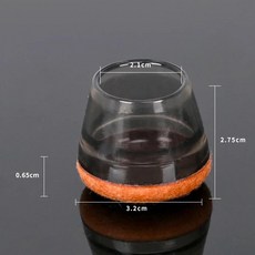 식탁의자다리커버 의자소리방지 테이블 의자 다리 보호대 캡 가구 커버 바닥 슬라이더 미끄럼 방지 스크래, 05 Black- M_03 8pcs, 1개