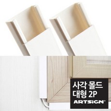 e메디치 대형 백색사각 전선몰딩 29mm 1M 2P 평몰딩