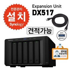 Synology 시놀로지 5Bay NAS DX517 확장유닛 나스 무료/유료 세팅 설치