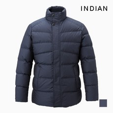 인디안 INDIAN 캐주얼 영 니트에리 배색 다운 점퍼_MITKDUW9401