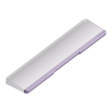 NUPHY Gem80 기계식 키보드 손목 받침대 보호대 아크릴 팜레스트, 1개, 에어리 라일락