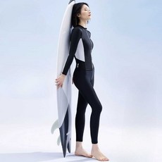수영복 블랙 자외선차단 서핑 긴팔 바다 온천 여성용