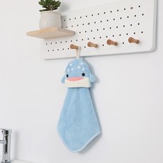 주방 걸이식 걸레 물 흡입 동물 손 닦는 천 산호 벨벳 변기 수건, --2, 1개