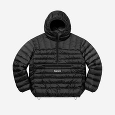 Supreme 슈프림 마이크로 다운 하프 집 후드 풀오버 블랙 22FW