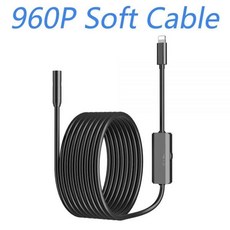 배관내시경카메라 방수 검사 카메라 130W 8mm USB 차량용 내시경 아이폰용 IOS, 1개