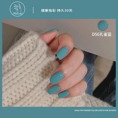와인레드 색상 유행 네일아트 인싸템 광요법 클래식 홍이모, 1, D56 공작 그린