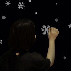 6종세트 단품 눈꽃 시트지 눈결정체 창문에 붙이는 눈송이 스티커 유리창 크리스마스
