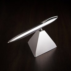 꿈이부자 피라미드 실버 거치 볼펜 기념 지우개, 단일 색상