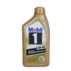 모빌원 골드 0W40 1L 정품 가솔린 엔진오일, 1개, 모빌원 골드 0W40_1L
