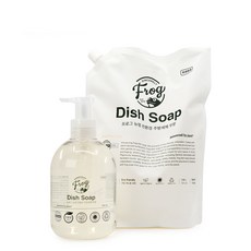 FROG 천연유래 99.7% 뉴멍 아기 주방세제 무향 세트 (용기750ml + 리필1.6L) 식물유래 젖병세제, 1개