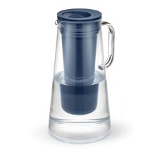 LifeStraw 물 주전자 물병 정수필터 내장 가정용 피처 BPA프리 플라스틱 7컵 스토미블루, 내장형, A.미드나잇블루, 1개
