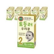 베지밀 토들러 우리콩 2단계 유아식 두유 190ml, 1. 원액두유, 64개