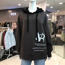 보브 니트 배색 후드 티셔츠 7119440104 뉴코아일산