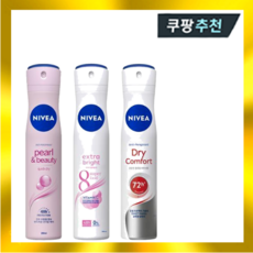 니베아 데오드란트 스프레이 드라이 200ml 3종 여름용, 1개